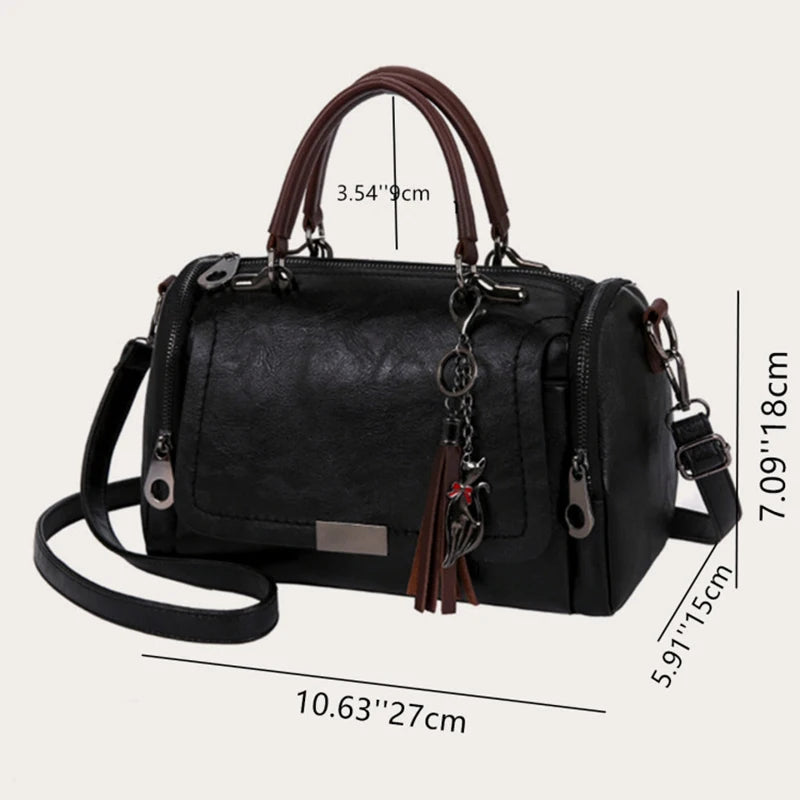 Tassel Handbag Removable Strap